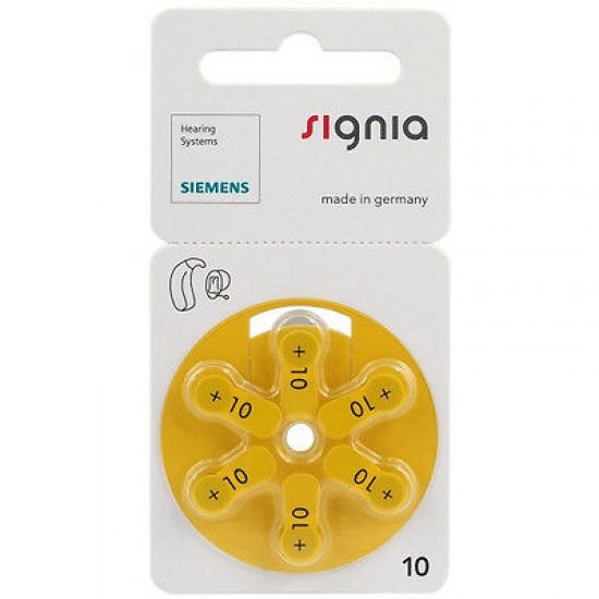 All  size Signia Hearing Aid Batteries (Any Size 6 pcs # 250 BDT)