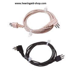 3pin Cord for Body Aids Hearing Aid Receiver Wire Cable